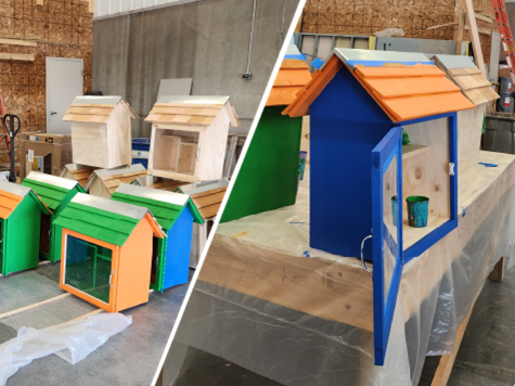 little libraries being built