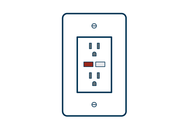 GFCI Outlet graphic GFCI Outlet graphic